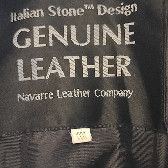 Italian Stone Design I Full Length Leather Coat (NWOT) - Picture 2 of 6